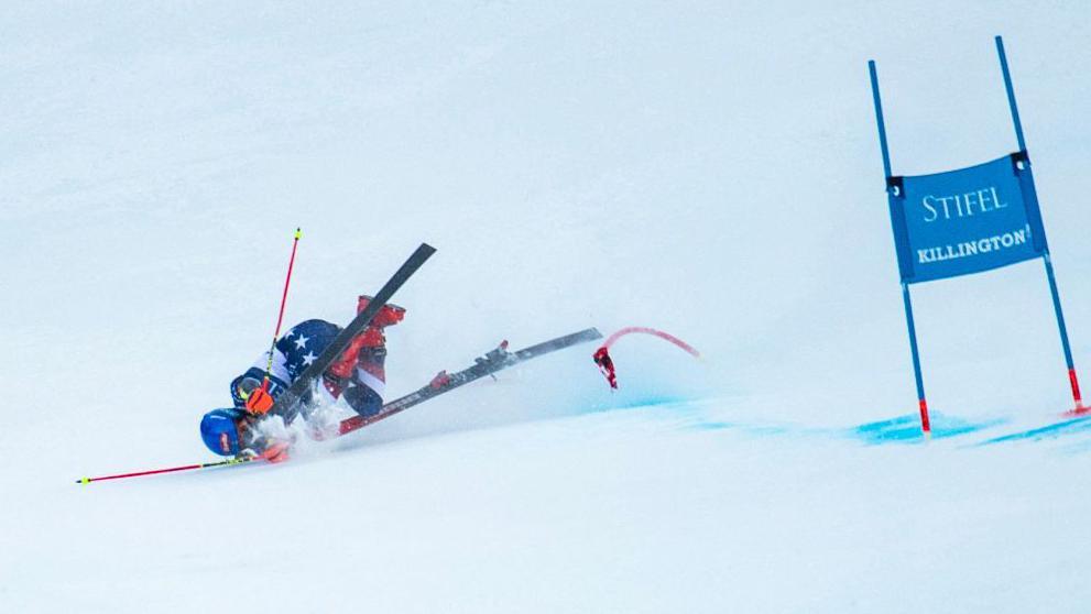 Mikaela Shiffrin in Killington crash