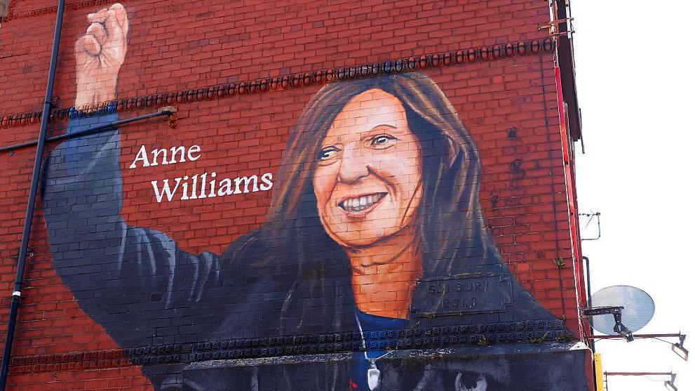 Anne Williams mural in Anfield