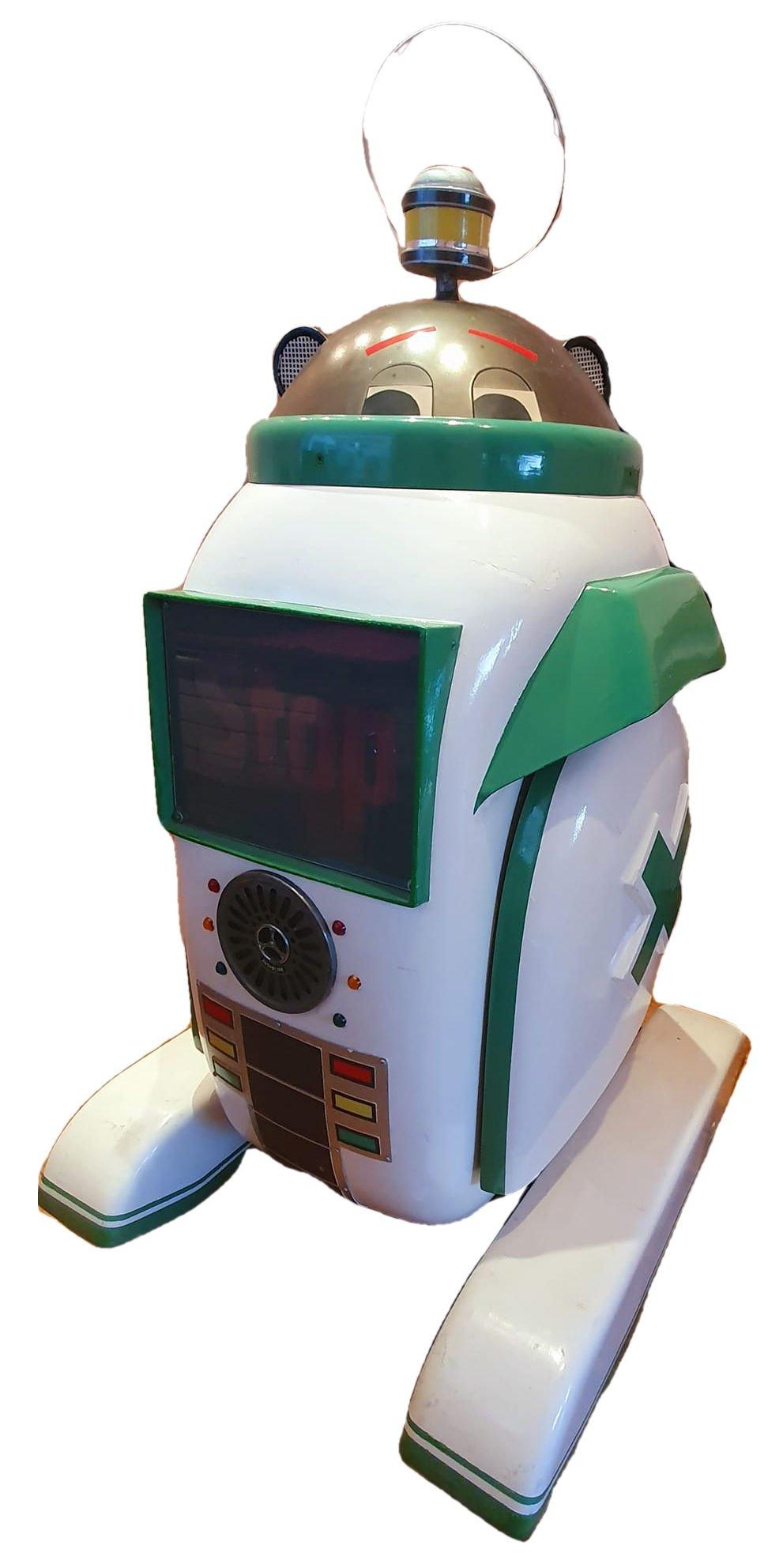 Droid, the sidekick of the Green Cross Cross Man