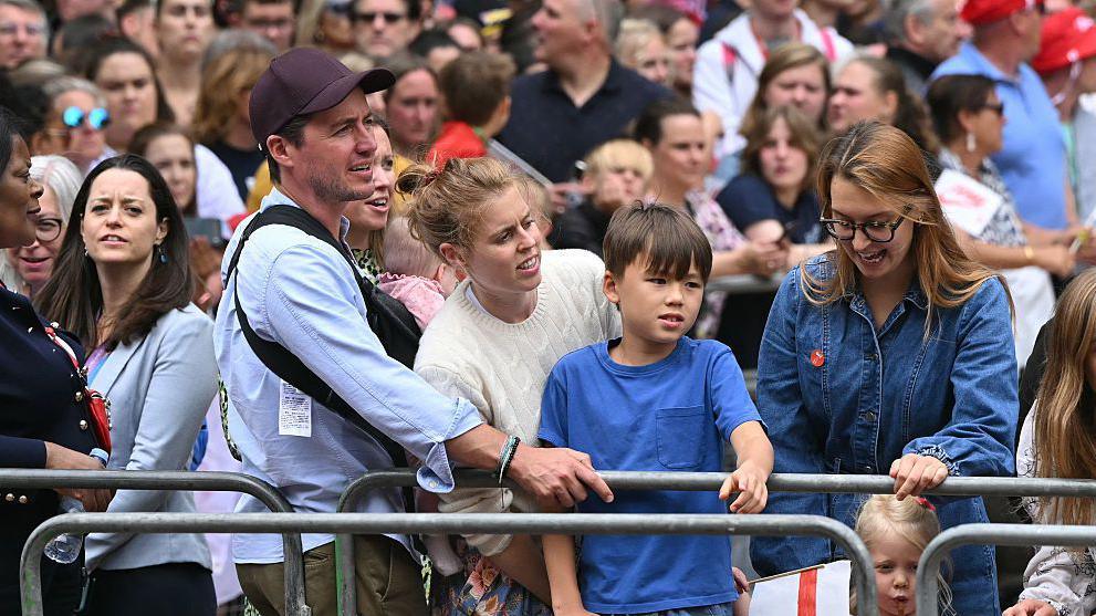 Princess Beatrice of York and her family at England's Euro 2025 parade