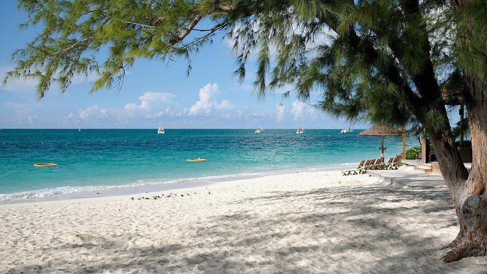 A beach on Providenciales island, which is the most populated in Turks and Caicos
