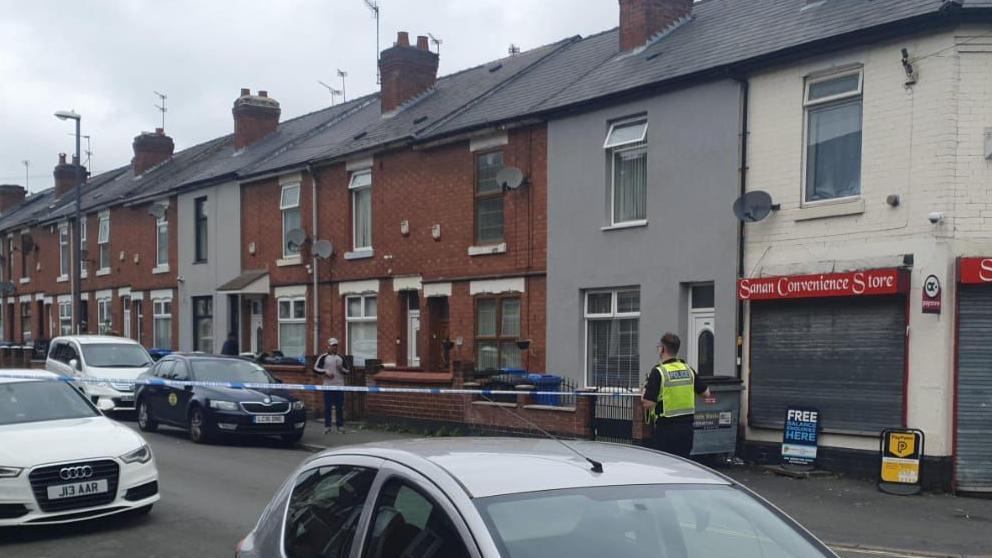 Cordon in Clarence Road