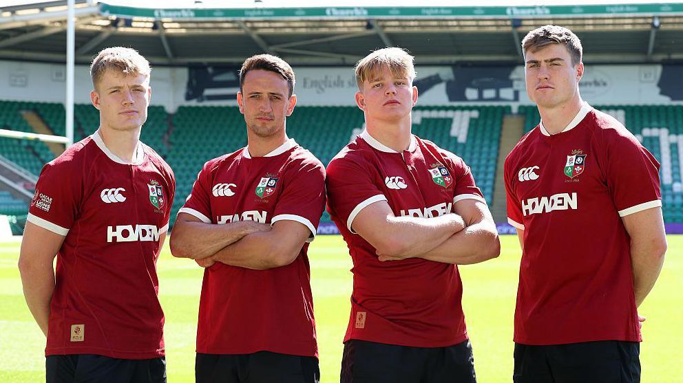Fin Smith, Alex Mitchell, Henry Pollock and Tommy Freeman