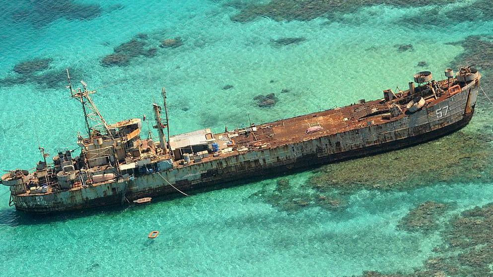 Sierra Madre Philippine ship in Second Thomas Shoal