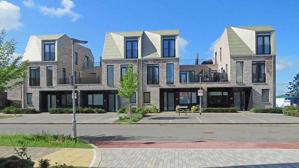 A street in Eddington, an estate in Cambridge