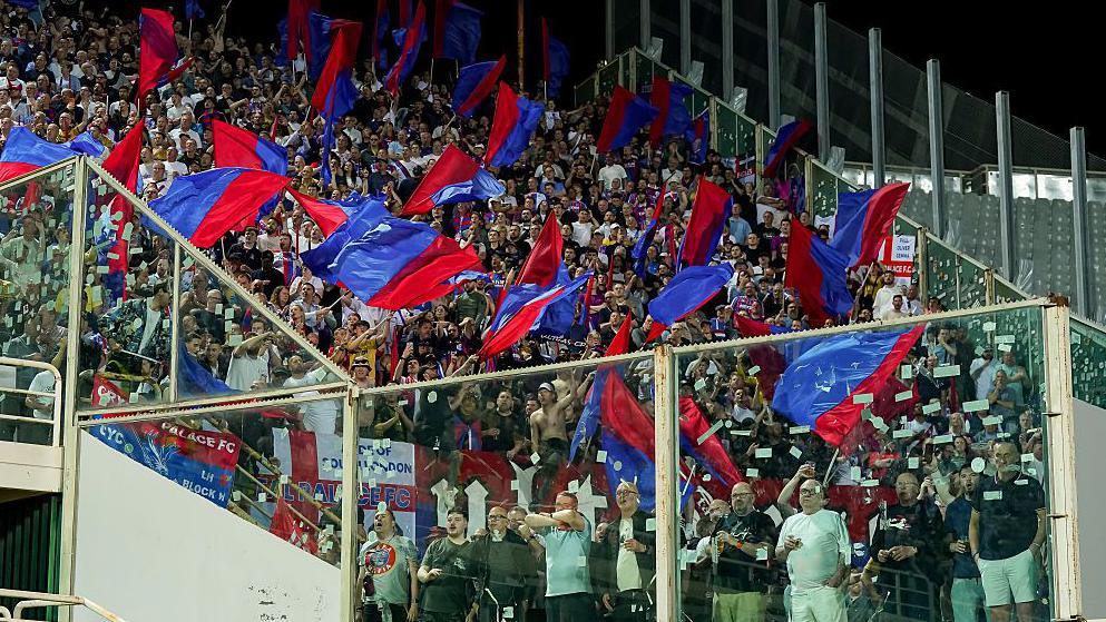 Crystal Palace fans at Fiorentina 