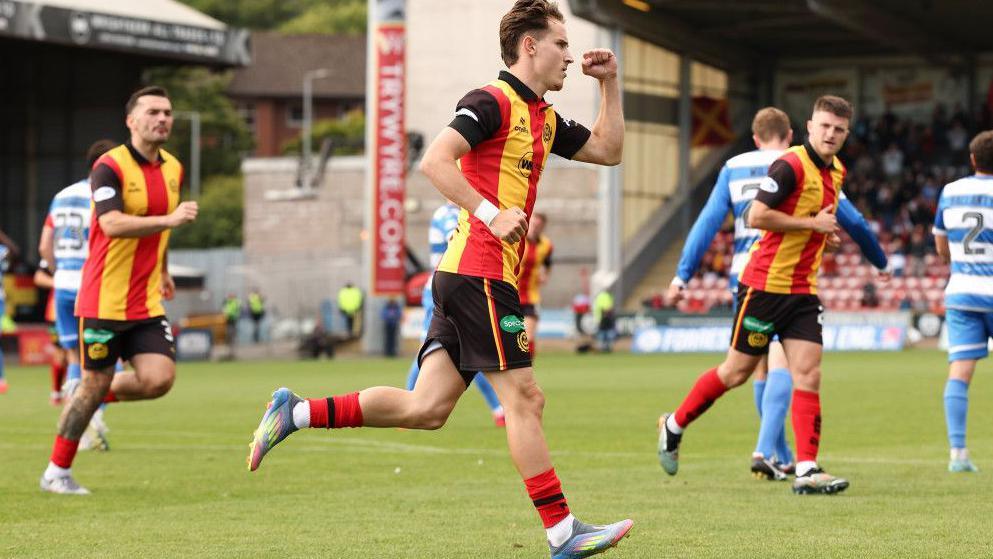 Partick Thistle's Logan Chalmers celebrates