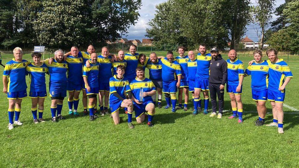 Grant Anderson with Edinburgh Inclusive Rugby Team