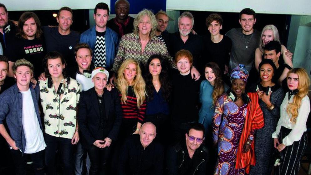 Group shot of Band Aid 30