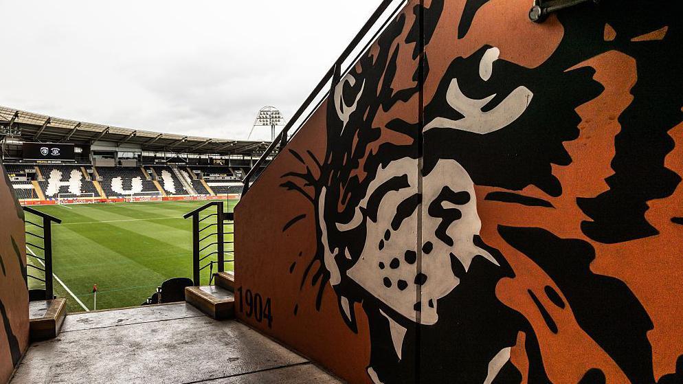 General view of the KCOM Stadium from a gangway