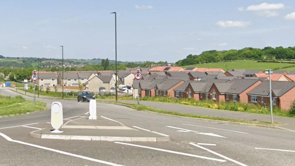 View of Remembrance Way in Chesterfield where the bypass would begin towards Staveley