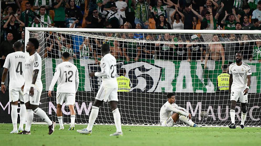 Real Madrid look disappointed after Real Betis draw