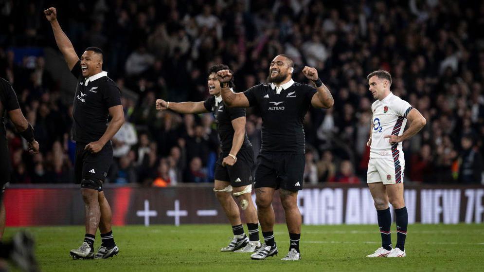 George Ford looks on dejected against New Zealand last autumn