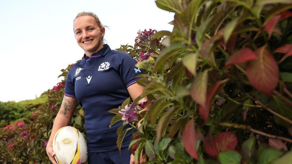 Chloe Rollie during a Scotland Women's World Cup squad announcement at the Old Course