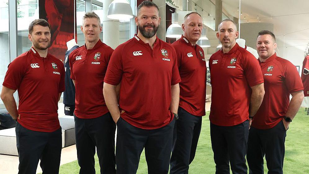 Andy Farrell with Richard Wigglesworth, Simon Easterby, John Dalziel, Andrew Goodman and John Fogarty
