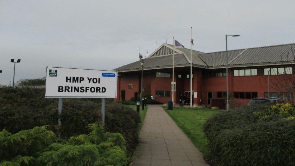 HMP YOI Brinsford sign