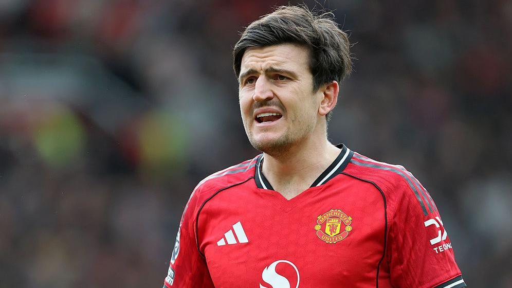 Harry Maguire during Manchester United's Premier League win over Crystal Palace in March 2026