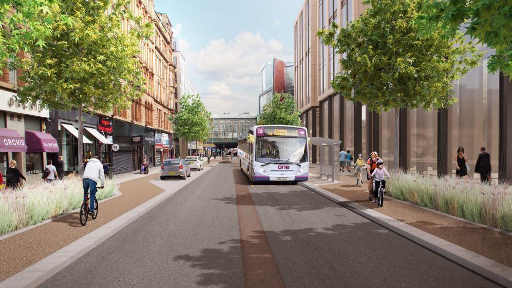 Artist's impressions of Argyle Street