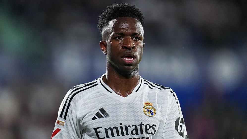 Vinicius Jr playing for Real Madrid