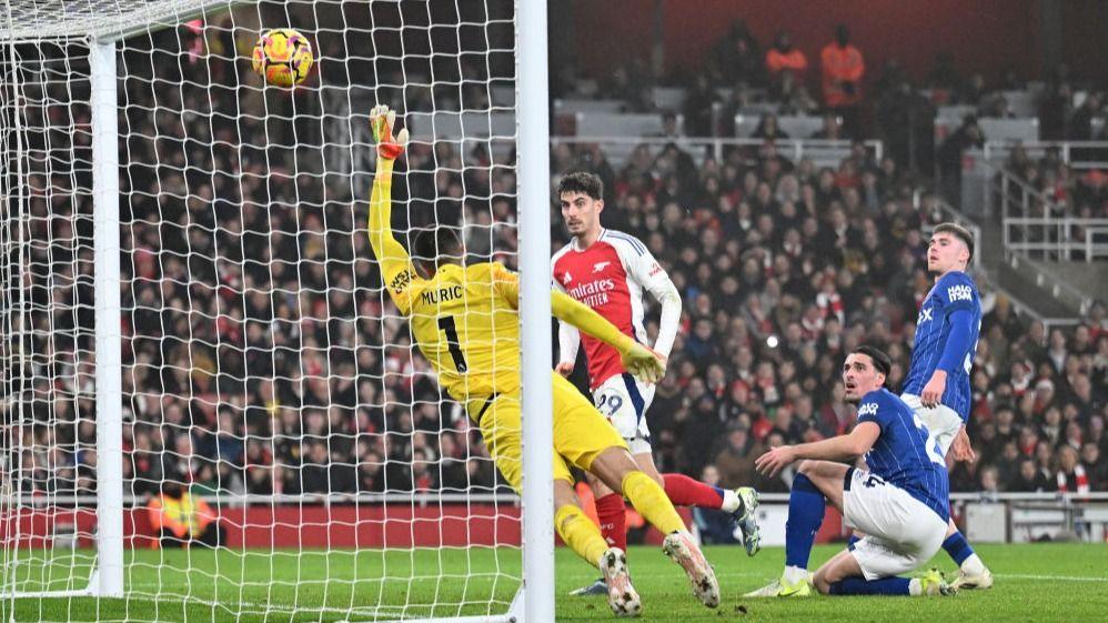 Kai Havertz scores for Arsenal