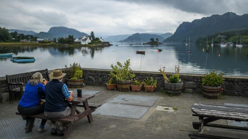 Tourists in Plockton