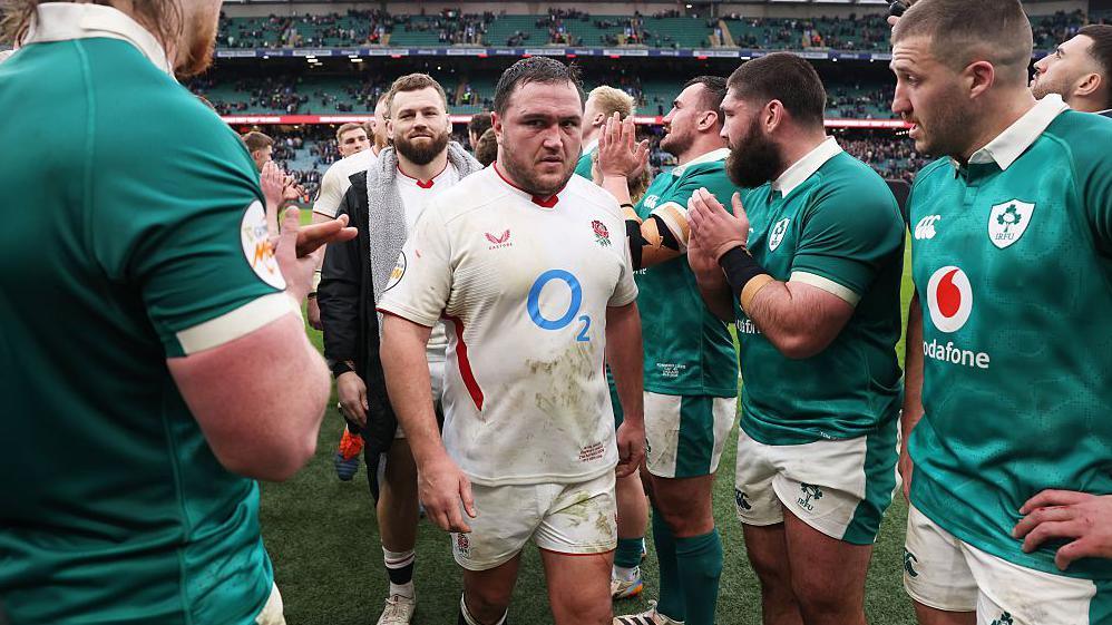 Jamie George playing against Ireland