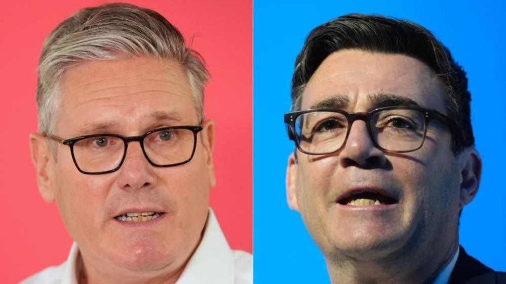 Syr Keir Starmer ac Andy Burnham
