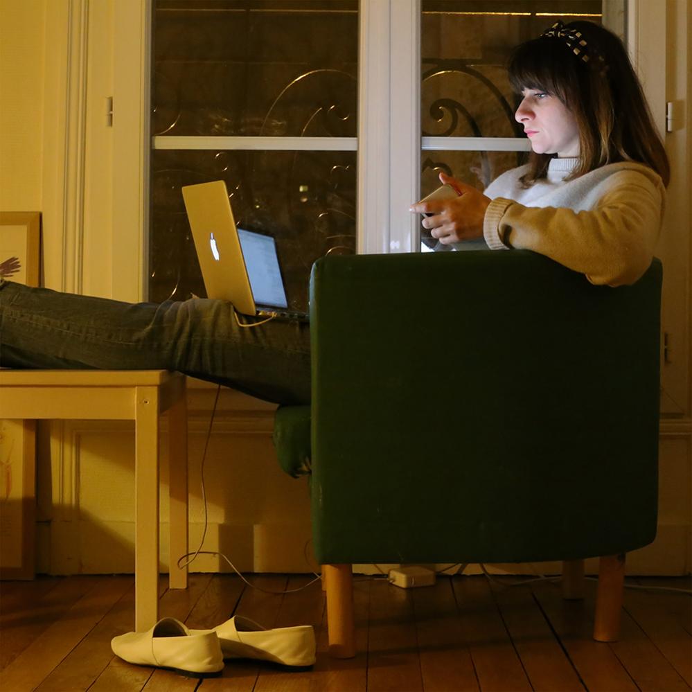 Woman on computer