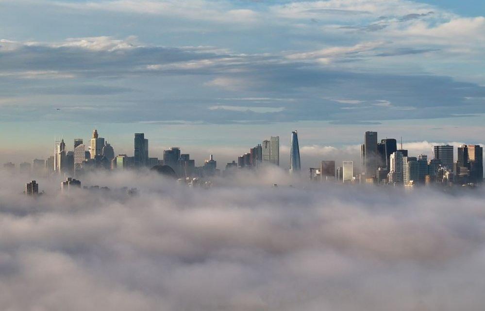 Sydney in the mist