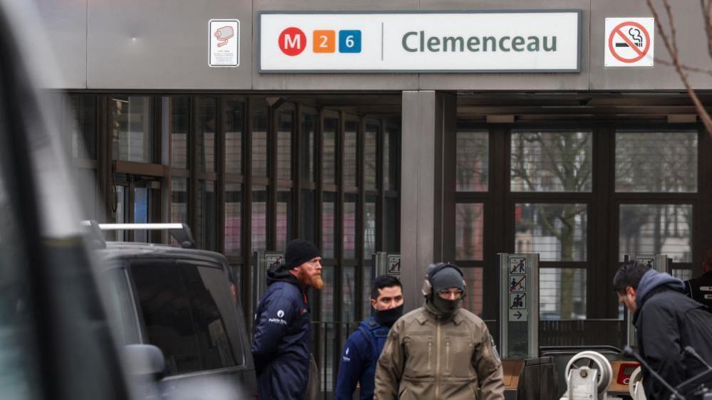 Clemenceau metro station in Belgium