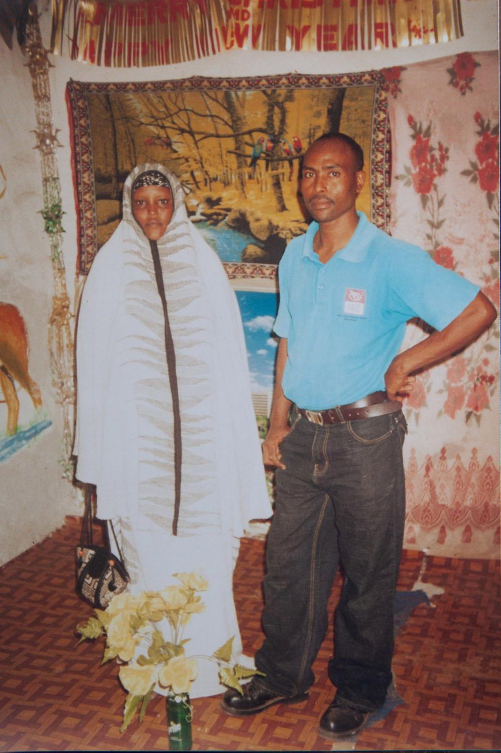 Shuke and Haji in their house in Kakuma Refugee Camp