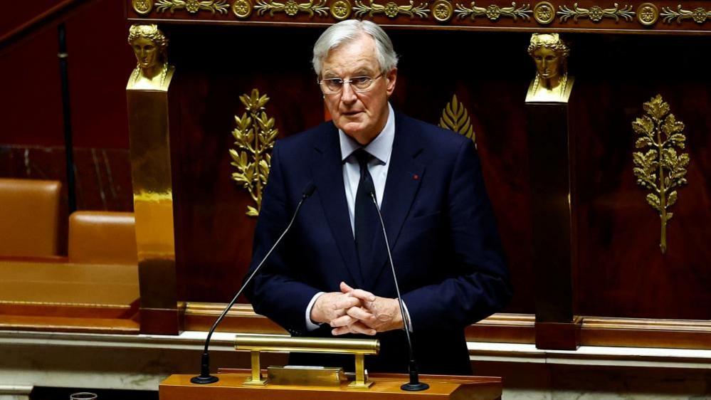 French Prime Minister Michel Barnier faces a vote of confidence in his minority government