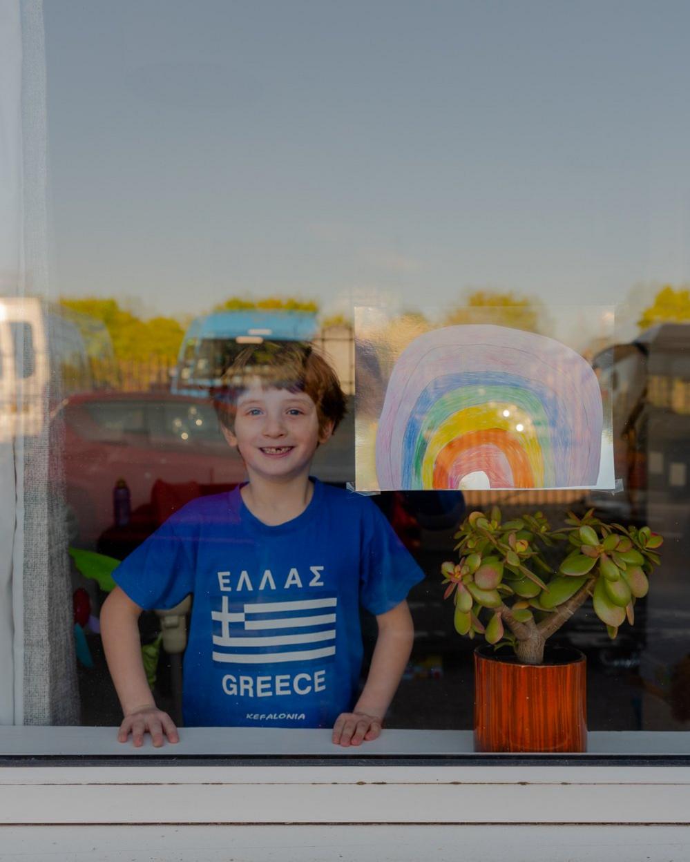 Theo at the window