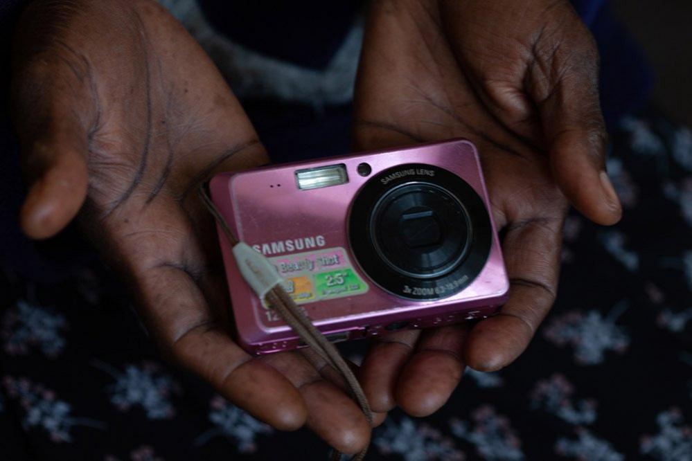 Arafa and pink camera