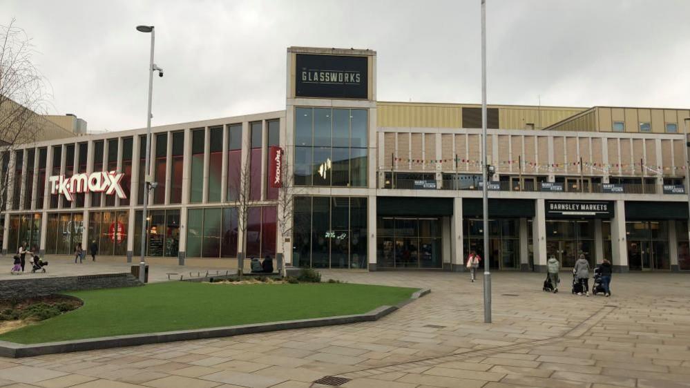 Exterior of the Glass Works  shopping centre