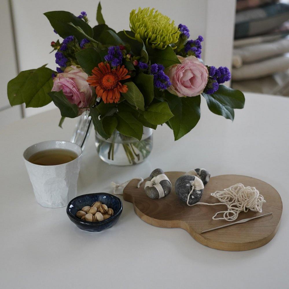 Flowers on a table