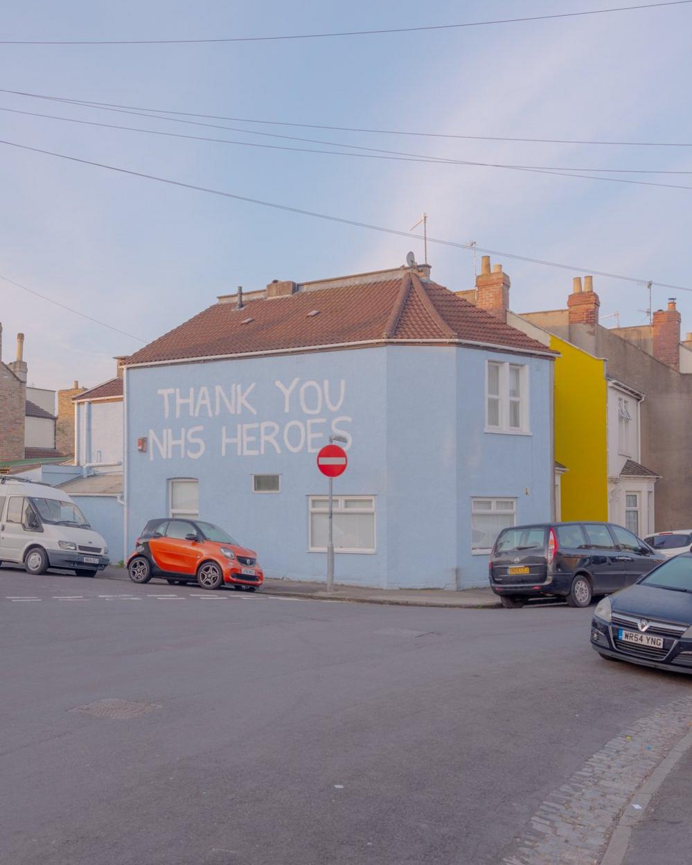 NHS Mural on a house