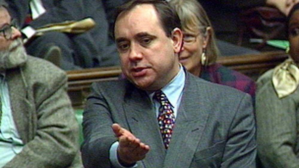 Alex Salmond speaks during a Westminster debate on fishing policy