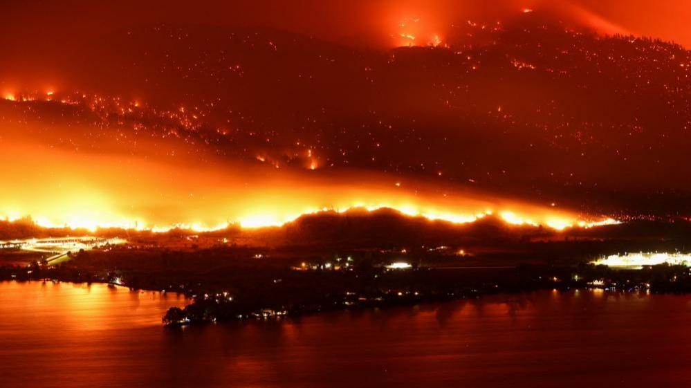 File image of the Eagle Bluffs Wildfire burning in July 2023