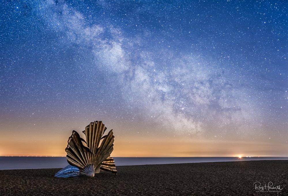 The Scallop is at Aldeburgh in Suffolk