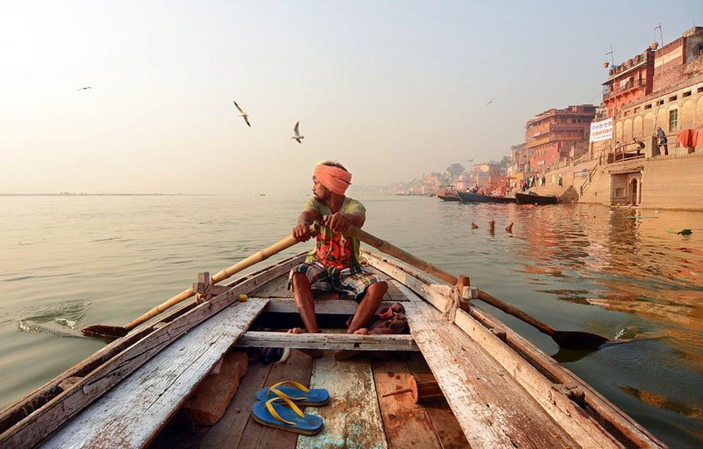 Rowing in Varansi