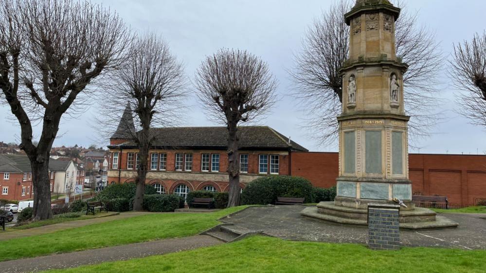 A War Memorial in Rushden, Northamptonshire 