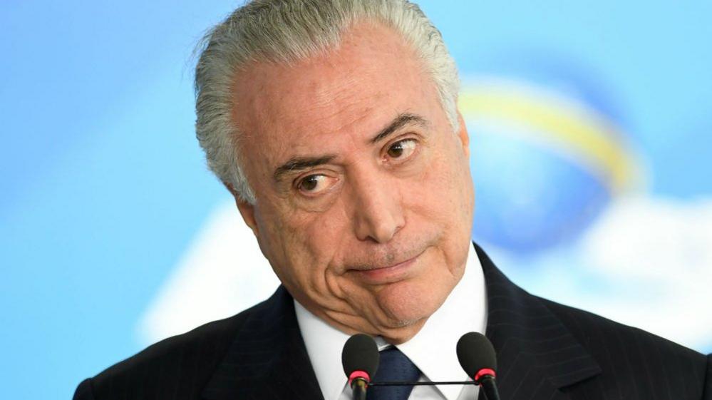 Michel Temer on 26 June 2017