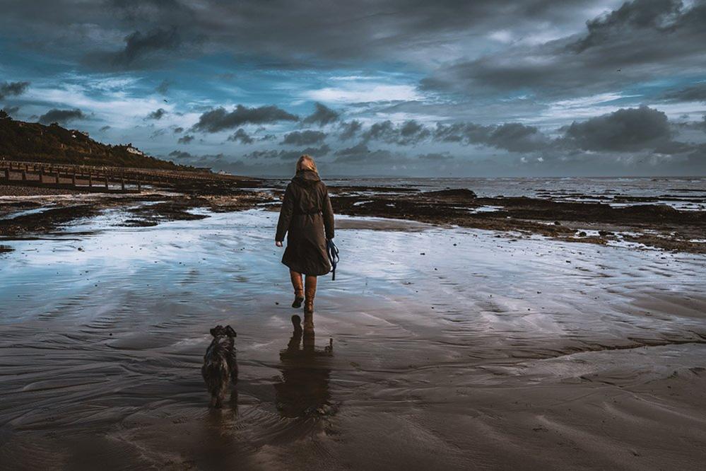 Woman on a beach