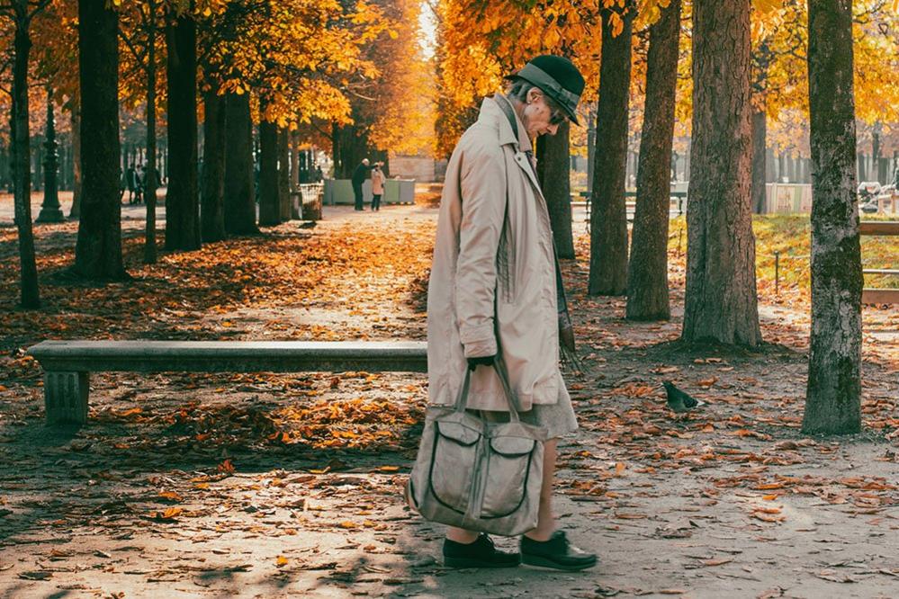 Woman in a park