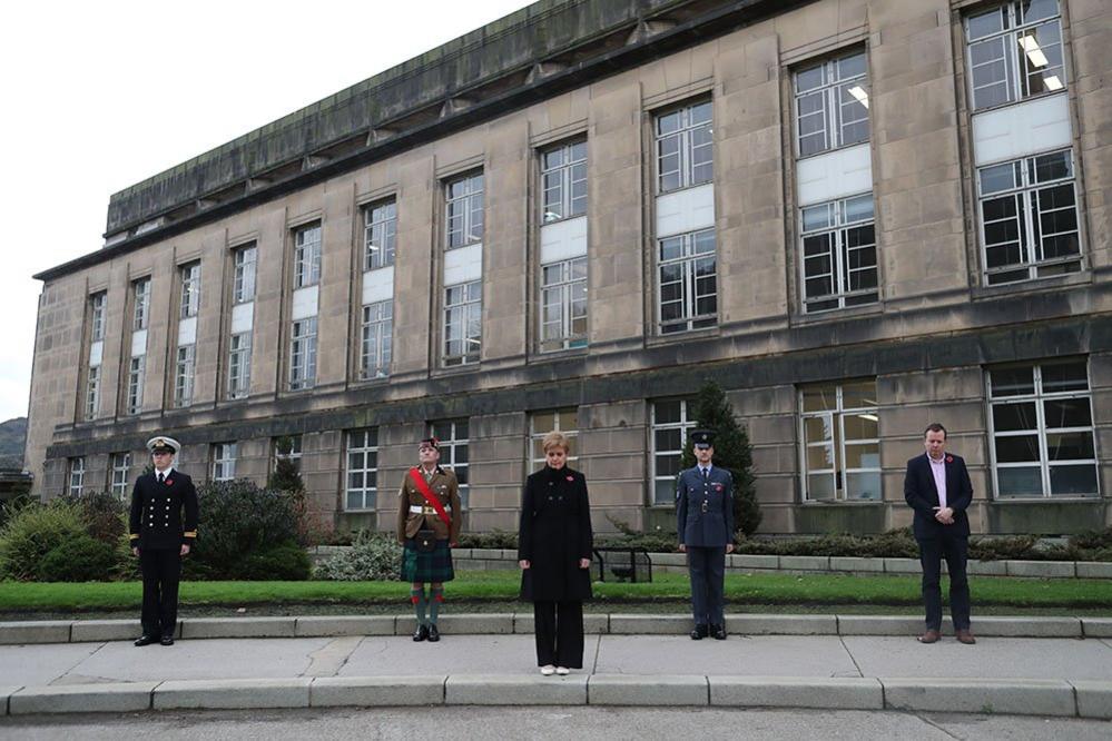 Nicola Sturgeon outside St Andrew's House