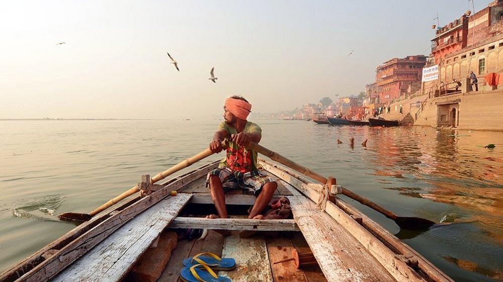 Rowing in Varansi