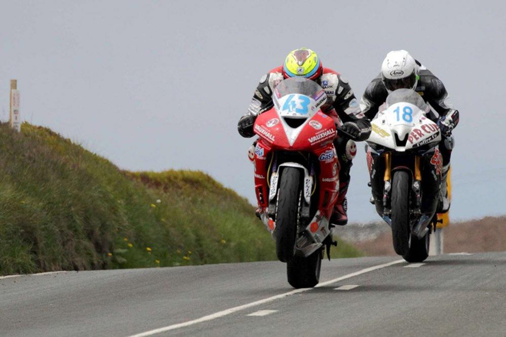 Motorcyclist during a race