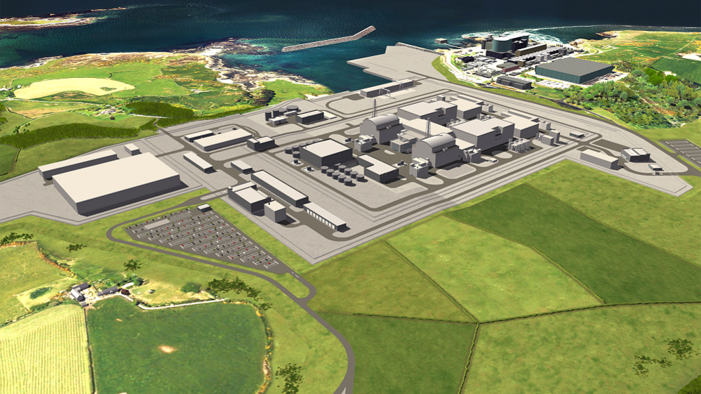 The planned Wylfa Newydd site