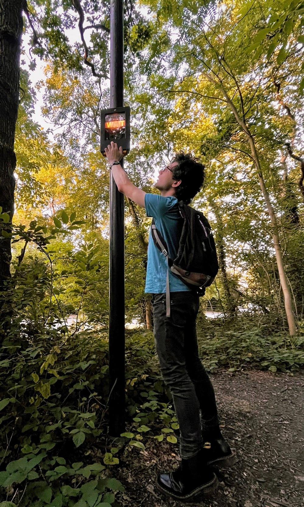 Man using a Pegasus crossing